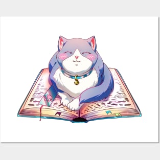 Book cat Posters and Art